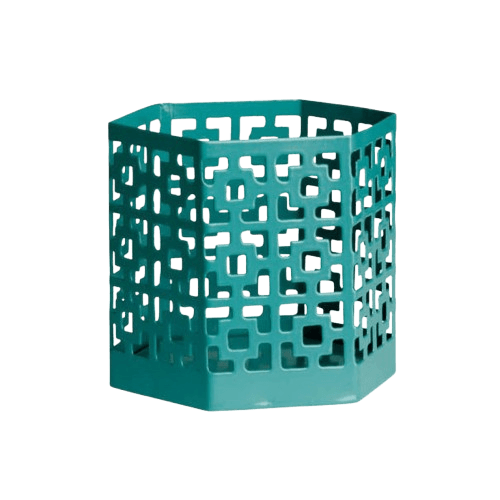IRON HEXAGON CANDLE VOTIVE (COLOR)